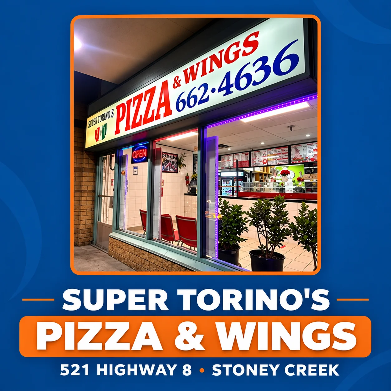 Super Torino's Pizza & Wings storefront at 521 Highway 8